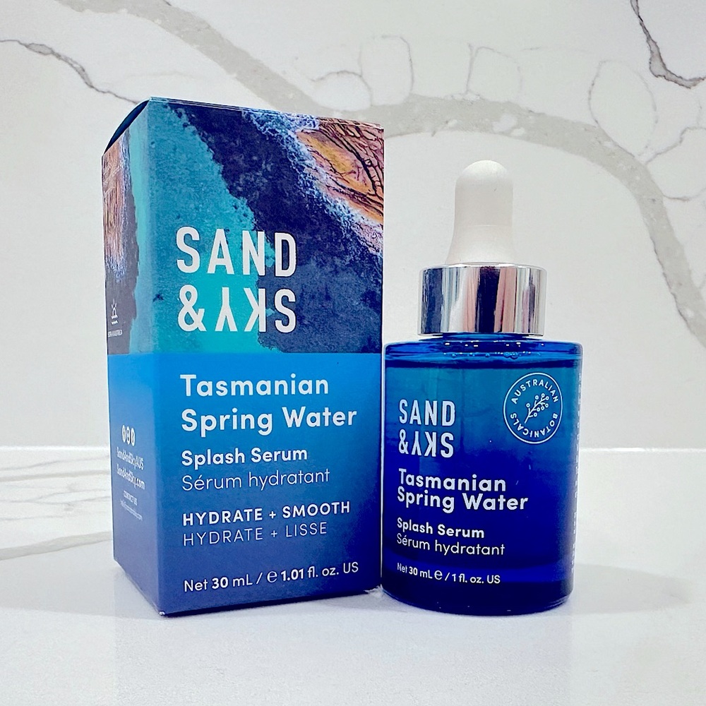 BNIB Sand & Sky Tasmanian Spring Water Splash Serum with Hyaluronic Acid - Picture 3 of 9